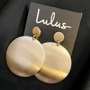 Gold-brushed Earrings! Very CUTE!